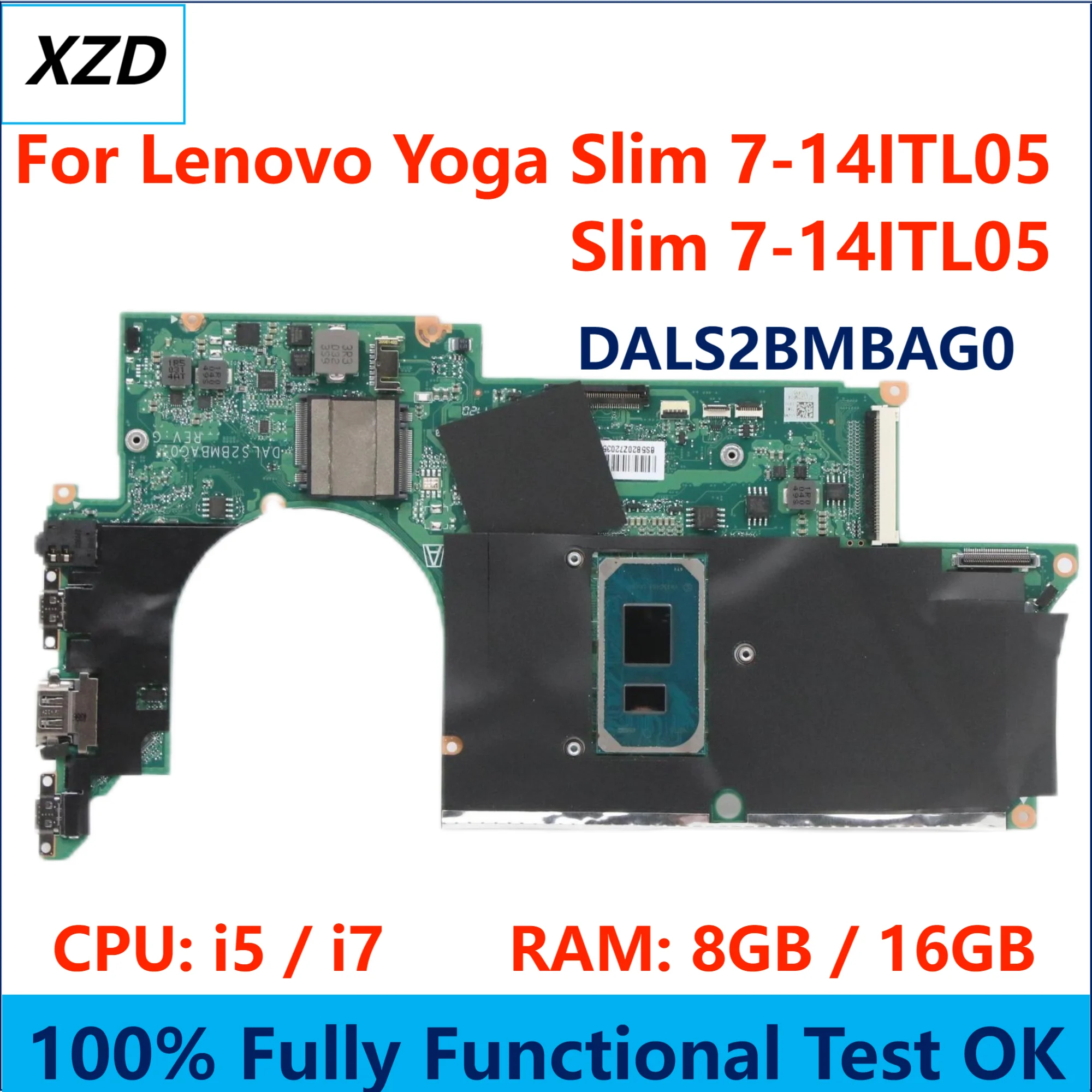  䰡 DALS2BMBAG0  ,  7-14ITL05 Ʈ , I5-1135G7 I7-1165G7 CPU, 8GB, 16GB RAM, 100% ׽Ʈ OK